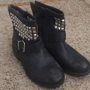 EUC Black Moto Booties